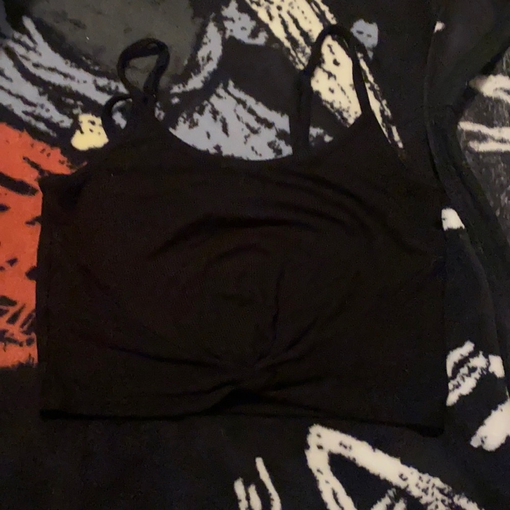 black crop top